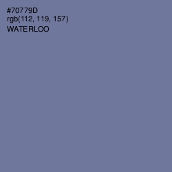 #70779D - Waterloo  Color Image