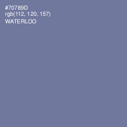 #70789D - Waterloo  Color Image