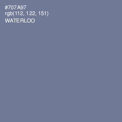 #707A97 - Waterloo  Color Image