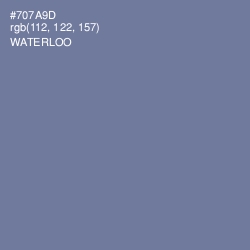 #707A9D - Waterloo  Color Image