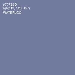 #707B9D - Waterloo  Color Image