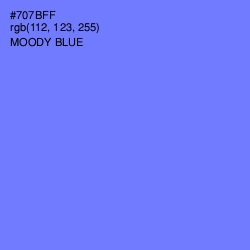 #707BFF - Moody Blue Color Image
