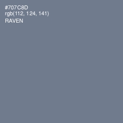 #707C8D - Raven Color Image