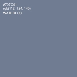 #707C91 - Waterloo  Color Image