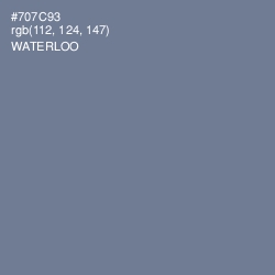 #707C93 - Waterloo  Color Image