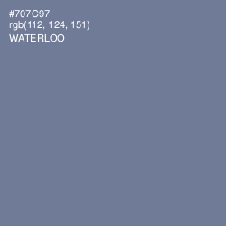 #707C97 - Waterloo  Color Image
