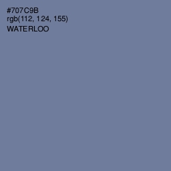 #707C9B - Waterloo  Color Image