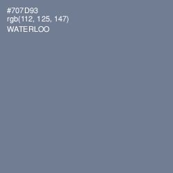 #707D93 - Waterloo  Color Image