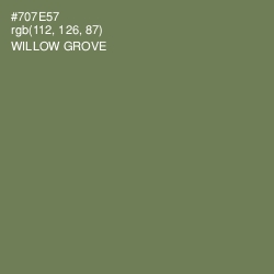 #707E57 - Willow Grove Color Image