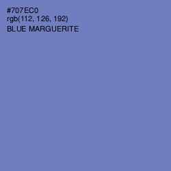 #707EC0 - Blue Marguerite Color Image