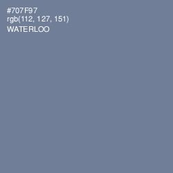 #707F97 - Waterloo  Color Image