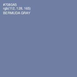 #7080A5 - Bermuda Gray Color Image