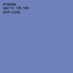 #7080BA - Ship Cove Color Image