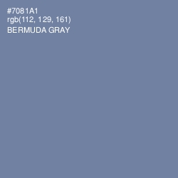 #7081A1 - Bermuda Gray Color Image