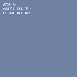 #7081A4 - Bermuda Gray Color Image