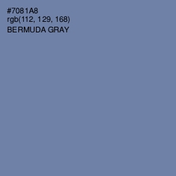 #7081A8 - Bermuda Gray Color Image