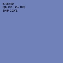 #7081B9 - Ship Cove Color Image