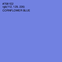 #7081E2 - Cornflower Blue Color Image