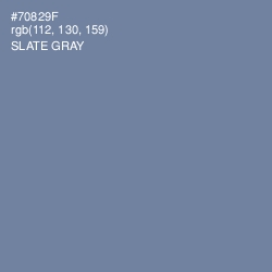 #70829F - Slate Gray Color Image