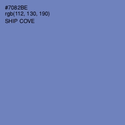 #7082BE - Ship Cove Color Image