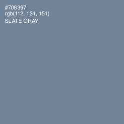 #708397 - Slate Gray Color Image