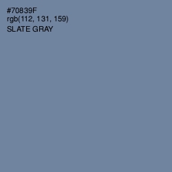 #70839F - Slate Gray Color Image