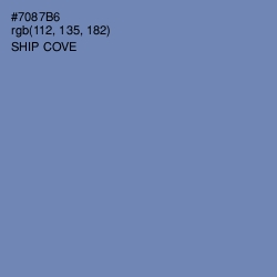 #7087B6 - Ship Cove Color Image