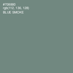 #708880 - Blue Smoke Color Image