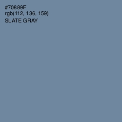 #70889F - Slate Gray Color Image