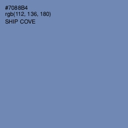 #7088B4 - Ship Cove Color Image