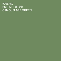 #708A60 - Camouflage Green Color Image