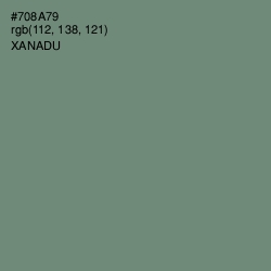 #708A79 - Xanadu Color Image