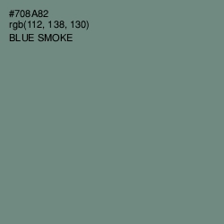 #708A82 - Blue Smoke Color Image