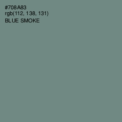 #708A83 - Blue Smoke Color Image