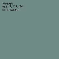 #708A86 - Blue Smoke Color Image