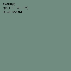 #708B80 - Blue Smoke Color Image