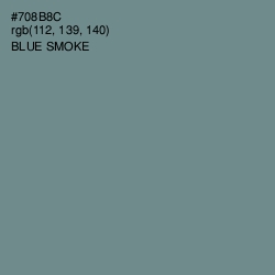 #708B8C - Blue Smoke Color Image