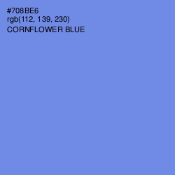 #708BE6 - Cornflower Blue Color Image