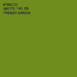 #708C1D - Trendy Green Color Image