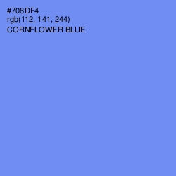 #708DF4 - Cornflower Blue Color Image