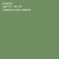 #708E61 - Camouflage Green Color Image