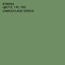 #708E64 - Camouflage Green Color Image