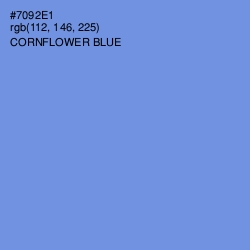 #7092E1 - Cornflower Blue Color Image