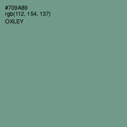 #709A89 - Oxley Color Image