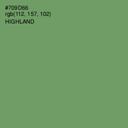 #709D66 - Highland Color Image