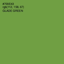 #709E43 - Glade Green Color Image