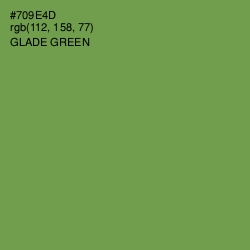 #709E4D - Glade Green Color Image