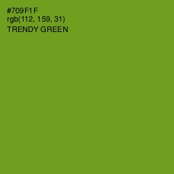 #709F1F - Trendy Green Color Image