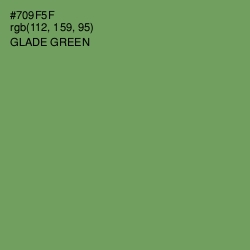 #709F5F - Glade Green Color Image