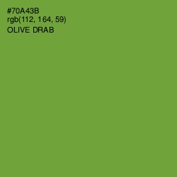 #70A43B - Olive Drab Color Image